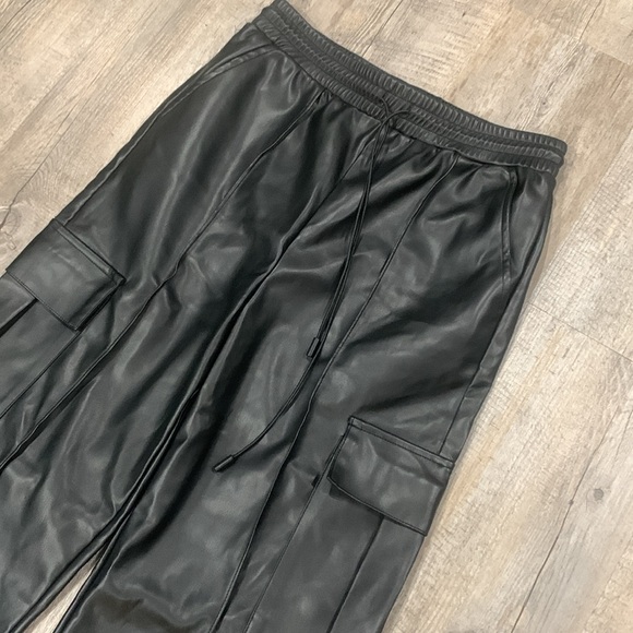 Leather Cargo Pants - Picture 2 of 4